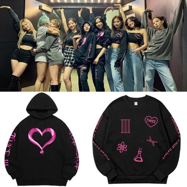 TWICE 4TH WORLD TOUR Ⅲ Concert Support Clothes The Same Pullover Sweater Women's Hoodie