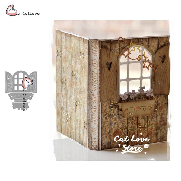 Window And Flower Metal Cutting Dies Stencils For DIY Scrapbooking Paper Card Decorative Craft Dies Embossing Die Cuts New 2019