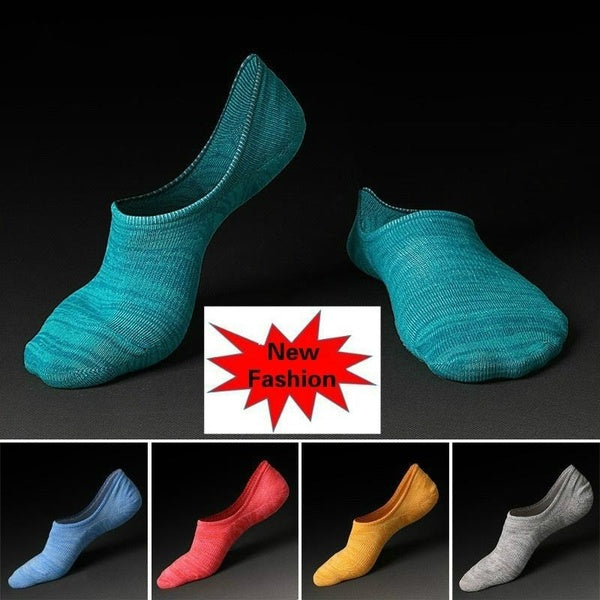 Summer New Men Short Tube Socks Japanese Cotton Boat Invisible No Show Soft Breathable Non-slip Sport Socks Causal Socks Shoes