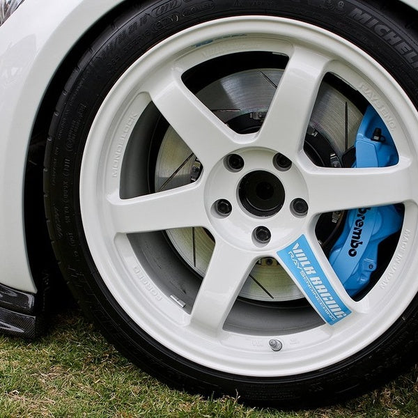 8PCS RAYS VOLK te37SL Car wheels sticker Valve sticker Decal Compatible with 17-19 inches wheels
