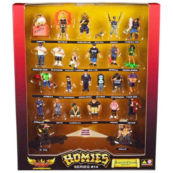Homies Set of 26 Figures "Homies Legend" Series 14 Limited Edition to 5000 pieces Worldwide by Homies Matron Inn
