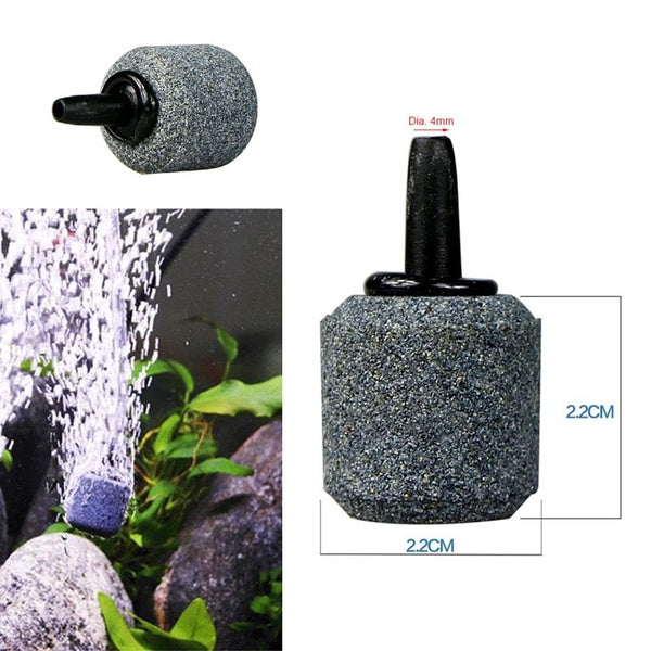 Aérateur d'oxygène de pierre d'air d'aquarium de réservoir de poissons gris augmentant l'approvisionnement en oxygène hydroponique de pompe d'étang d