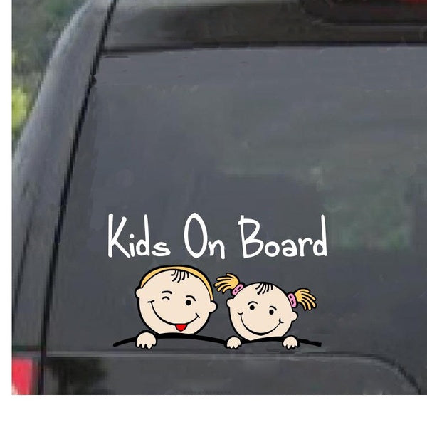 KIDS Baby ON BOARD Car Decals WaterProof Car Window Body NOT PRINT Funny Vinyl Car Sticker Decal