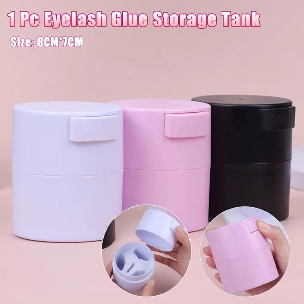1 Pc Empty Eyelash Glue Storage Tank Container Mini Portable Eylashes Extension Glue Sealed Jar (Not Including Others)