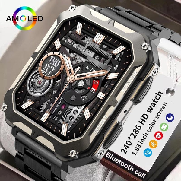 2023 NOUVELLE montre intelligente hommes 8763EWE Bluetooth appel IP68 Fitness montres étanches fréquence cardiaque sport Smartwatch 380mAh batterie l