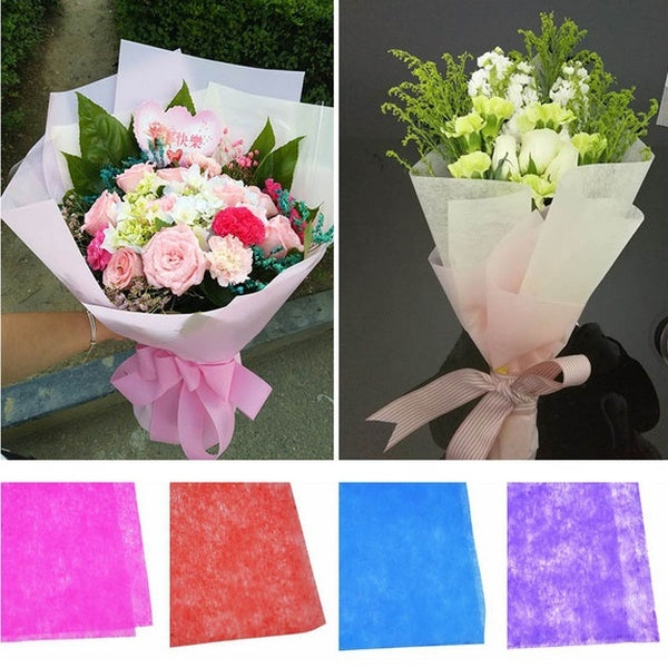 20 pcs 50x50cm Tissue Paper Flower Wrapping Paper Gift Packaging Craft Paper Roll Packing Material