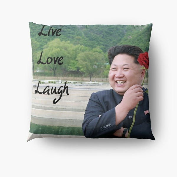 Kim Jong-un - Live Love Laugh Cushion Cover Throw Pillow Case Home Decor High Quality