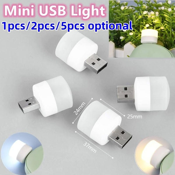 1pcs-2pcs-5pcs optional Mini Portable USB Night Light LED Eye Protection Reading Light Mobile Power Charging Book Lamp USB Lights By Night Mini LED B