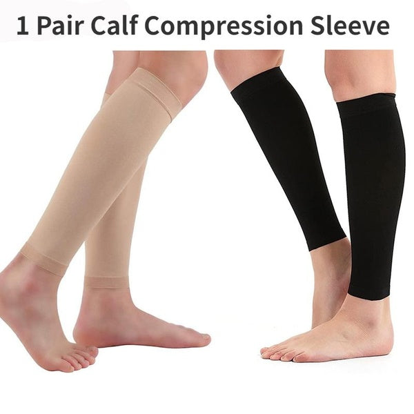 1 Pair Calf Compression Sleeve Leg Compression Sock Calf and Shin Support Relieve Calf Pain for Men Women Youth for Running, Cycling, Walking