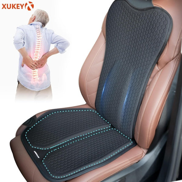 XUKEY Gel Seat Cover Front Breathable Comfort Protector Mat Cooling Universal Lumbar Back Support Cushion Interior Styling Car Accessories