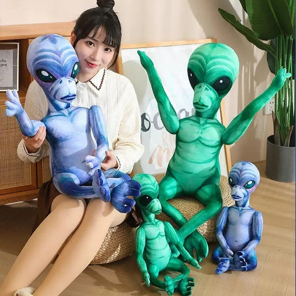 19.7-31.5inch Alien Plush Toy Cotton Soft Stuffed The Extra-Terrestrial Weird Funny Doll Child Kids Lifelike Gift Wrist Movable