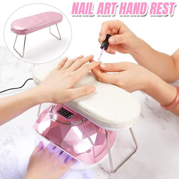 Nail Arm Rest Cushion, Nail Hand Cushion Microfiber Leather Manicure Hand Pillow Stand Professional Nail Rest Table Desk Station for Nails Art DIY
