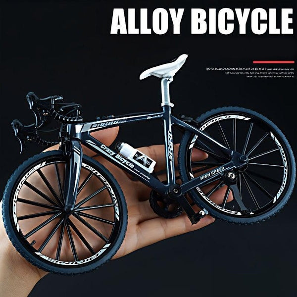 Simulation 1:8 alloy mountain folding bike alloy model bicycle