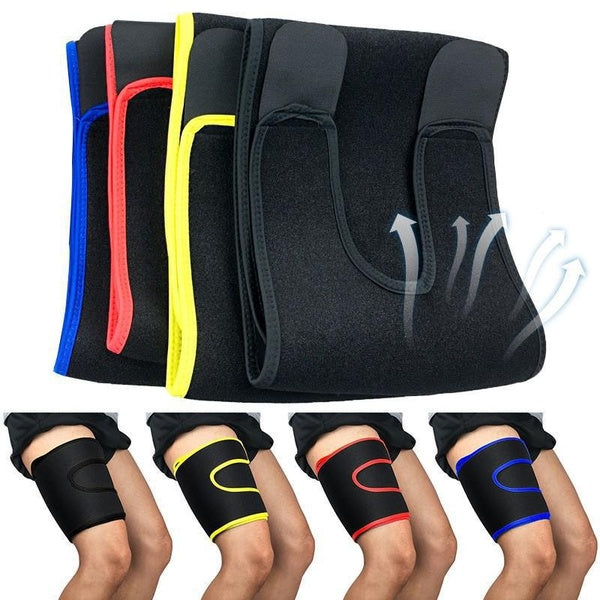 Manchons de Compression de Cuisse Élastique Réglable Manchon de Cuisse, (1pc) Anti SlipThigh Support Brace Tiré Ischio-Jambier Soutien Muscle Protect