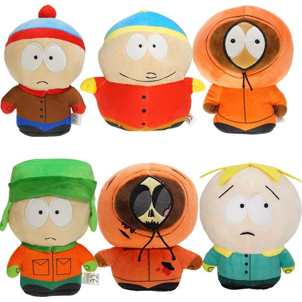 17-22cm South Park dessin animé doux coton peluche poupée jouet Kenny McCormick Eric Theodore Cartman Kyle Broflovski Stan Marsh peluche
