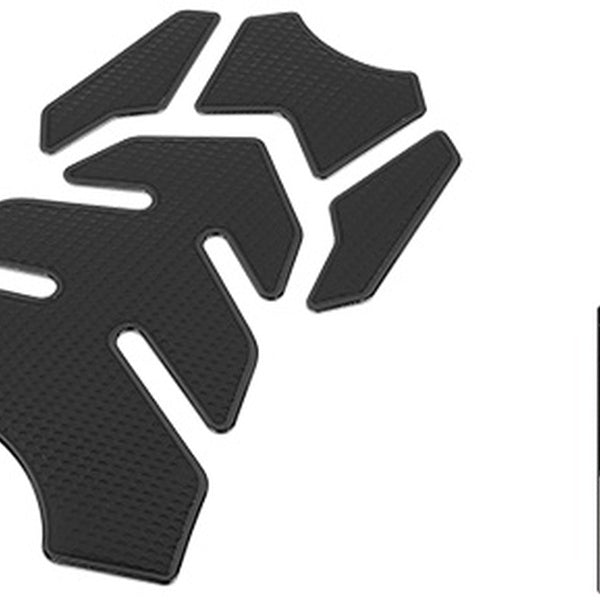 Motorcycle Gas Oil Fuel Tank Protector 3D PVC Rubber Pad Emblem Badge Sticker Black-Black Red-Black White Protector Decal