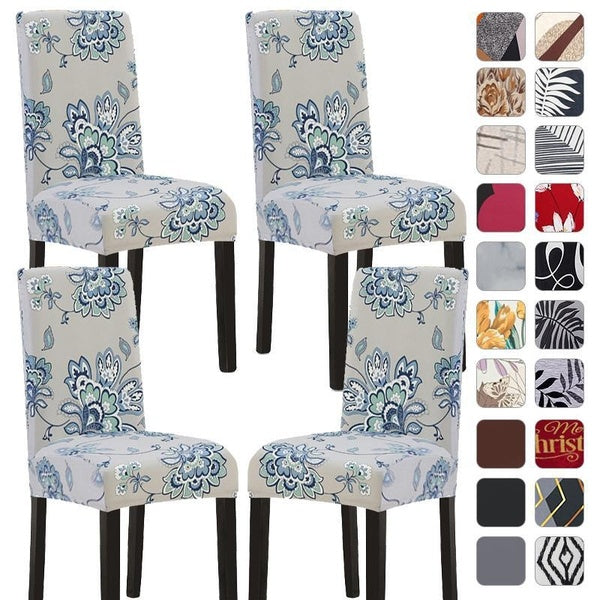 Chair Covers for Dining Room Stretch Dining Chair Cover, Washable Spandex Kitchen Chair Slipcovers, 1 PC Removable Seat Protector for Home or Party 4