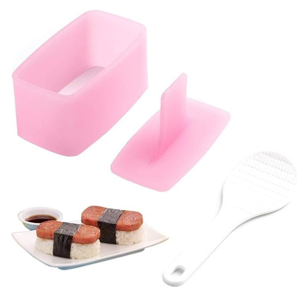 Rectangular Sushi Mold Musubi Making Kit Spam Kimbab Onigiri Household Kitchen Bento Accessories Rice Ball Maker Press Tool DIY