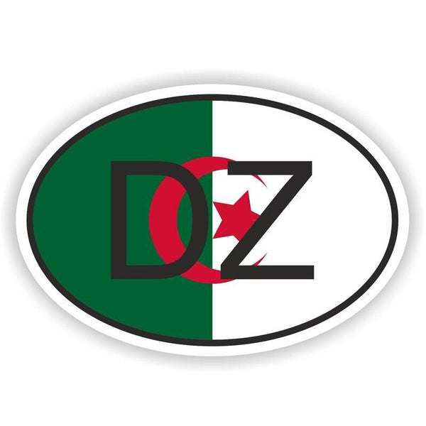 15.7CM*10.4CM ALGERIA DZ AFRICA Country Code Car Sticker Decal Windows Decorate 6-0391