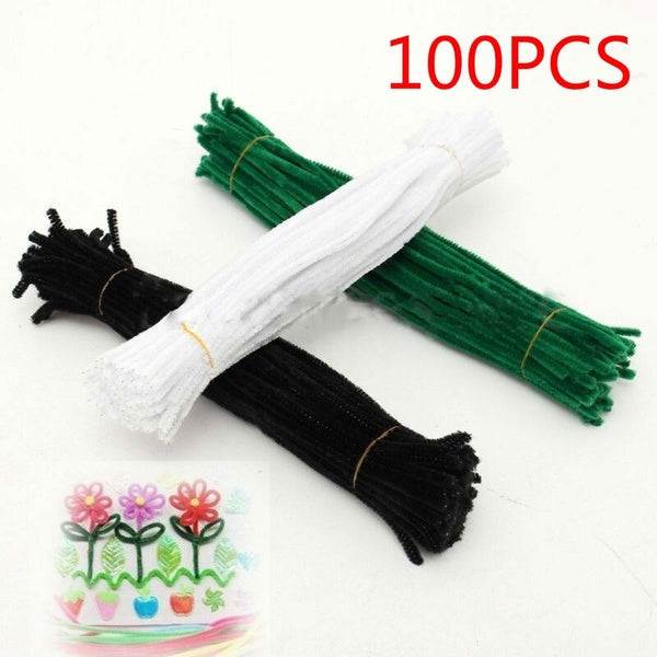 100 pièces Montessori matériaux Chenille enfants jouet éducatif artisanat pour enfants coloré tuyau nettoyeur bricolage jouets artisanat