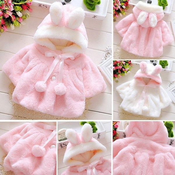 0-3 Ages New Winter Warm Kids Baby Girls Hooded Coat Toddler Baby Girl Outerwear Outfit Clothes