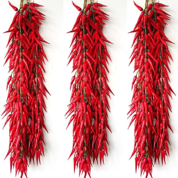 10 Bunch of Red Chili Fake Peppers FoArtificial Vegetables Faux Lifelike Plants Home Party Kitchen Decoration