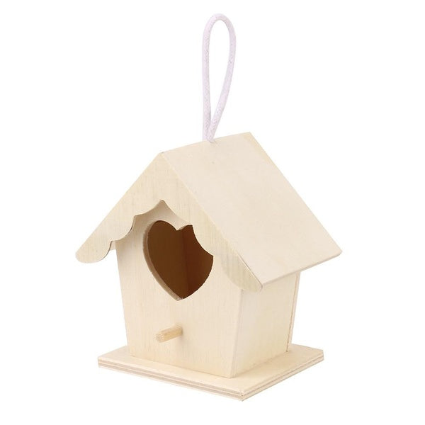 Natural Wooden Bird House Birdhouse for Outdoor Garden Yard Decorations Creative Bird Nest Bird House Bird Cage