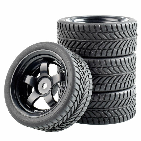 RC 6030-6085 Grip Tires & Wheel 4PCS For HSP HPI 1:10 On-Road Speed Car