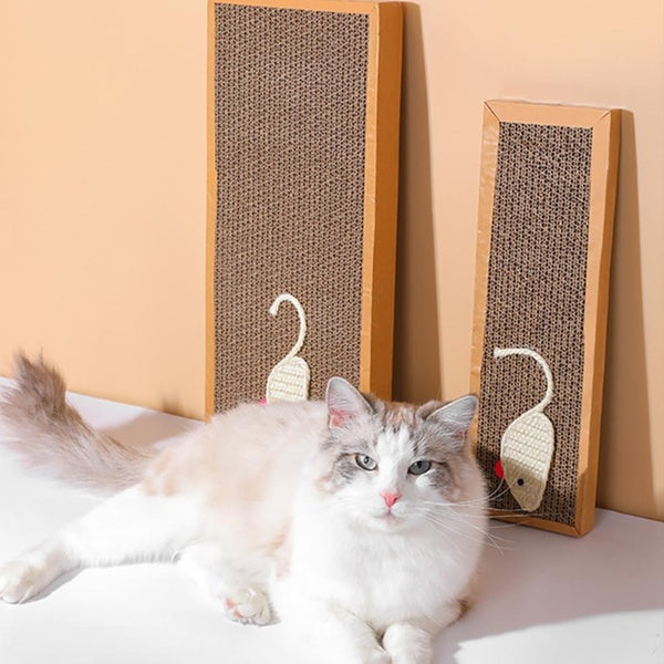 Sisal Mouse Square Cat Scratching Board Cat Toy Catmint Corrugated Paper Cat Toy