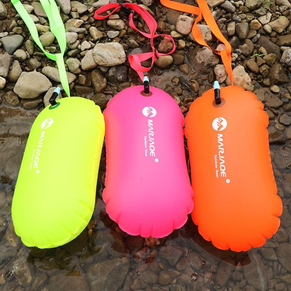 Outdoor Inflatable Safety Flotation Swimming Bubble Flotation Bag swim buoy for Open Water Swimmers