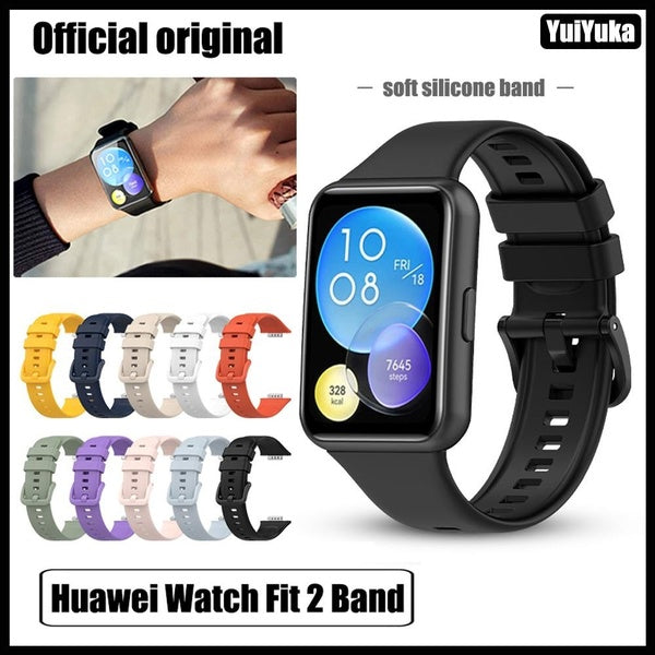 YuiYiKa Silicone Band for Huawei Watch FIT 2 Smartwatch Accessories Sport Replacement Wristband Bracelet Huawei Watch fit2 Strap (1PCS BAND)