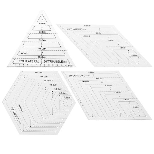 Nouveau patchwork règle de courtepointe acrylique bricolage couture vêtement coupe artisanat règle dessin outils à la main