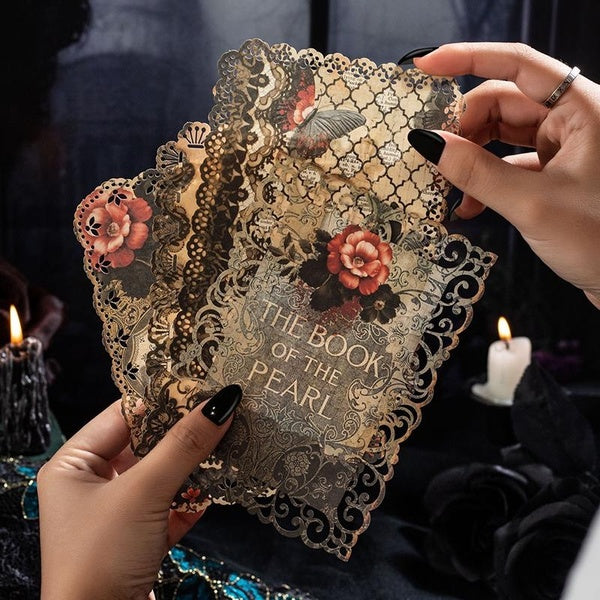 10Pcs-Pack Gothic Romance Series Scrapbooking Decoration Material Paper Perfect for Collage Journal Craft DIY Supplies