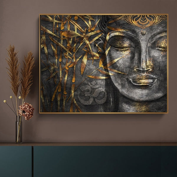 Bodhisattva Buddha Face HD Print on Canvas Paintings Modern Home Decor Wall Art Pictures Living Room Artworks