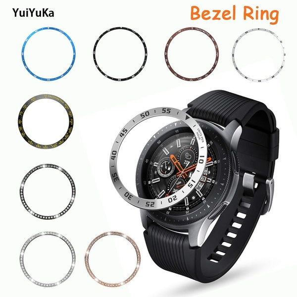 YuiYuKa Bezel Ring Cover for Samsung Galaxy Watch 4 Classic 46mm 42mm -Gear S3 Frontier Classic Galaxy 3 41mm 45mm Frontier Smartwatch Case Accessori