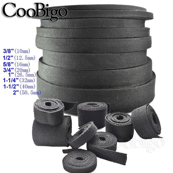 10yd 3-8"~2" Width Cotton Canvas Strap Strong Outdoor Tent Camp Webbing Backpack Belt Bag Sewing DIY Craft Thickness 1.5mm