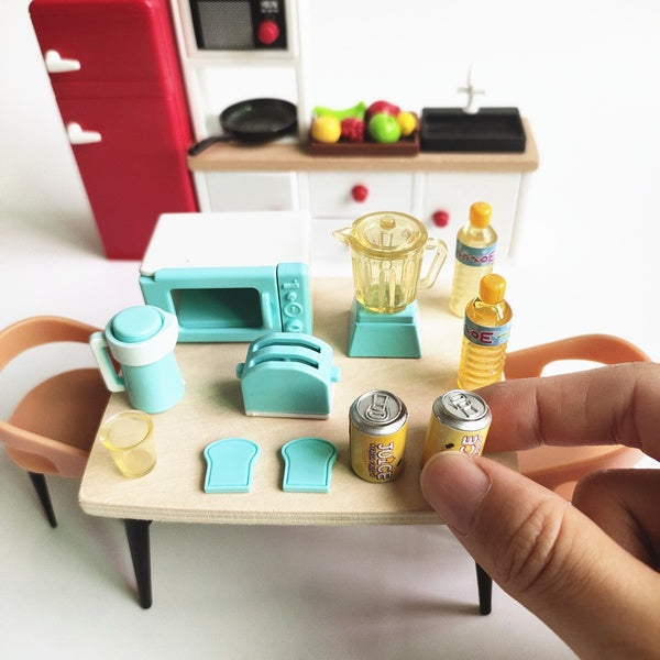 1:12 Dollhouse Mini Juicer -Microwave Oven-Toaster-Thermal Flask Kids Toy Dolls House Accessories Miniatures