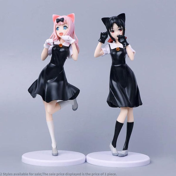 1pcs 22cm Anime Kaguya-samaa Love Is War Fujiiwara Chika Rabbit Dress Up Doll Model 8.6inch PVC Action Figures Kawaii Toys Gift 2 Style