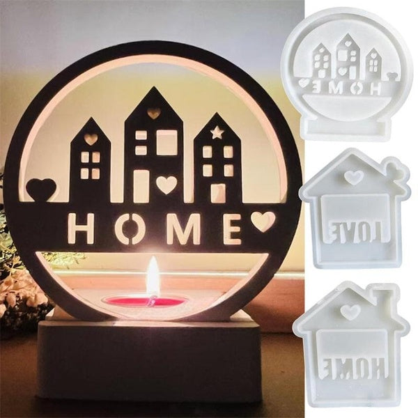 Home House Shape Silicone Casting Molds