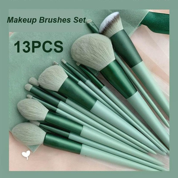 New 13-stick Brush SetPortable Soft Blush BrushEyeshadow BrushFull Set of Make-up Tools