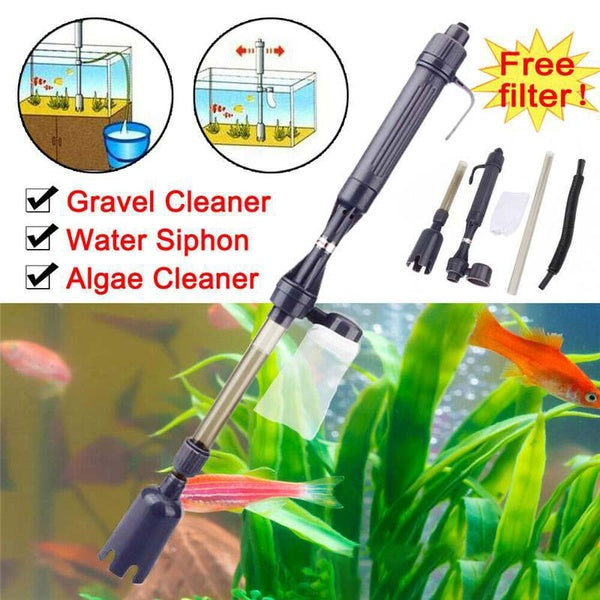 Electric Aquarium Gravel Cleaner Water Filter Washer Siphon Vacuum Water Pump for Fish Tank Aquarium Cleaner Accessories