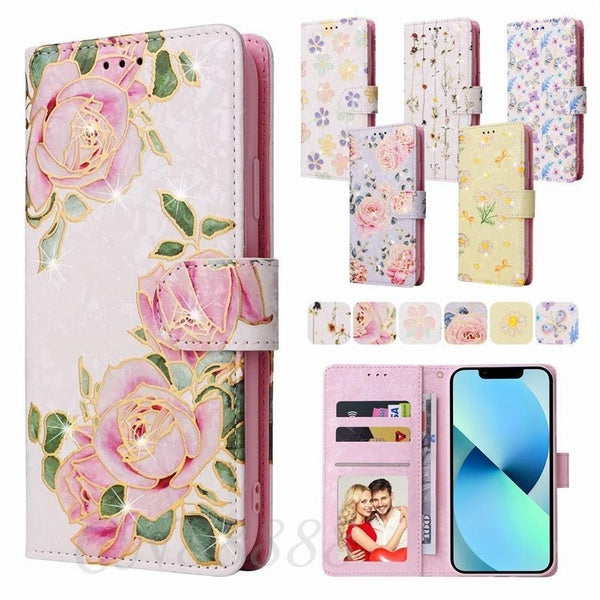 Étui portefeuille de luxe à rabat pour iPhone 14 Pro Max 13 12 Pro Max Mini 14Plus 11 X XS XR 7 8 Se2022 avec fentes pour cartes de lanière support d