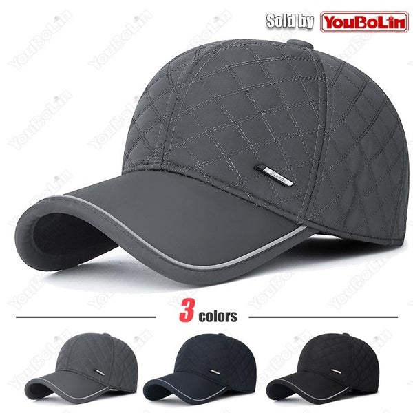 Winter New Middle-Aged and Elderly Outdoor Ear Protection Warm Dad Hat Plus Velvet Thickened Baseball Cap