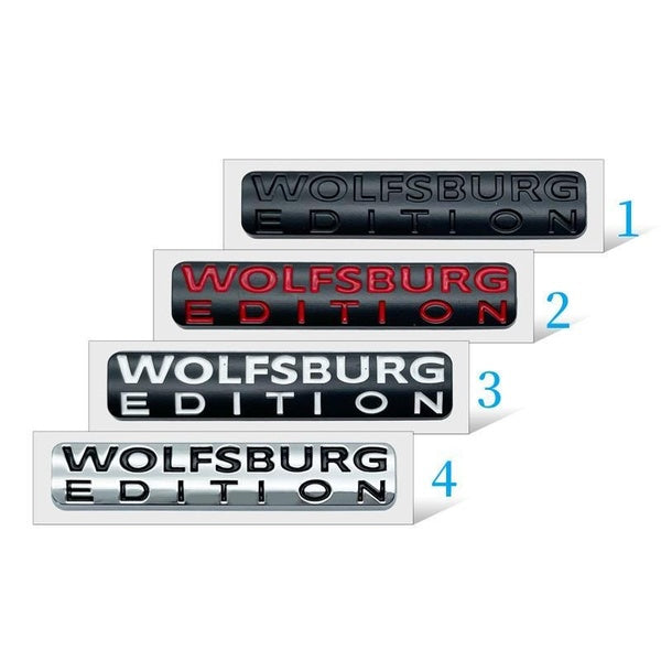 3D Metal Car Styling WOLFSBURG EDITION Car Fender Rear Decal Emblem Badge Sticker Decoration Auto Accessories