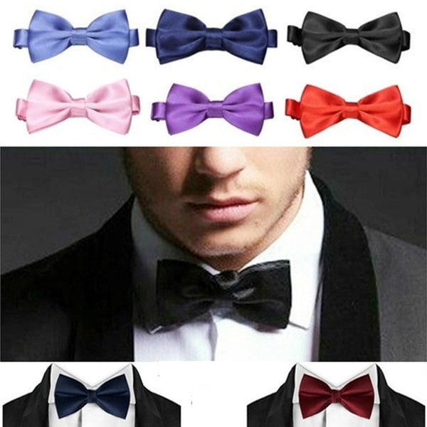 Mode Hommes Noeud PapillonBow PartyMariageHomme D'affairesService HôtelierNaud Papillon ÉtudiantNoeud Papillon De Couleur Unie Garçon
