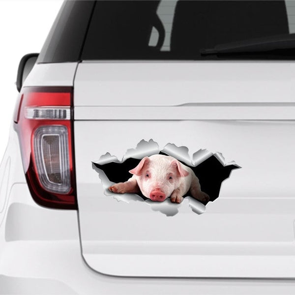 3D Pig Sticker Stickers Waterproof Car Truck Window Bumper Vinyl Decal