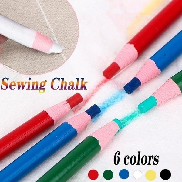 3-6 Pcs Fabric Pencils Cloth Chalk Marker Pen Chalk Cut-free for Tailor Sewing Tools Sewing Pencils Garment Accessories Sewing Home Supplies