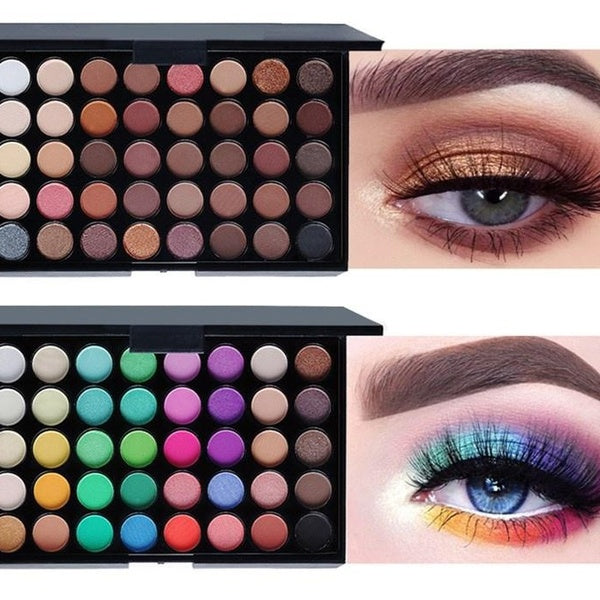 40 Colors Matte Shimmer Candy Eyeshadow Palette Pallet Makeup Kit - Professional Matte Long Lasting Eyeshadow - Highly Pigmented Makeup Powder