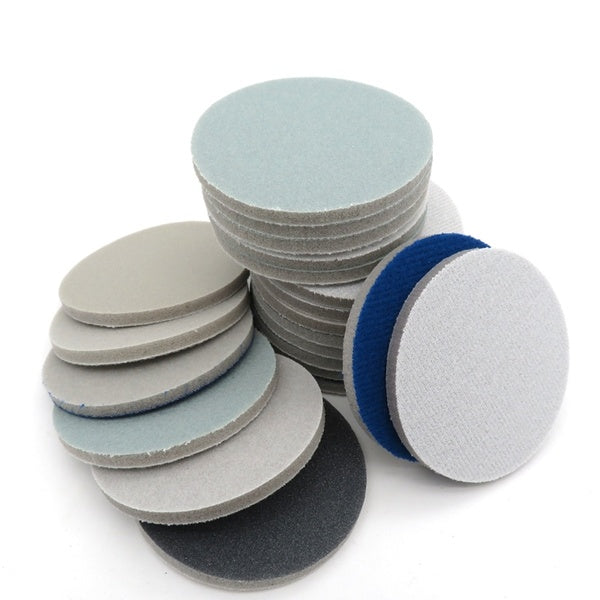 3 "75 mm humide sec éponge mousse papier de verre crochet boucle 300-3000 grain papier de sable pour voiture