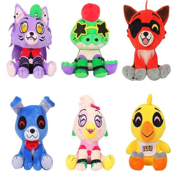 New Star Crocodile Doll FNAF Game Peripheral Doll Cute Sitting Cloth Wolf Chick Plush Toy Soft Plush Animal Pillow Children's Gift